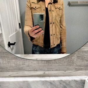 Superdry Women's Leather Jacket Size M